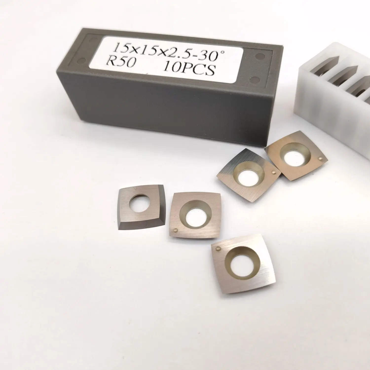 Tungsten Carbide Wood working insert 15x15x2.5 R50