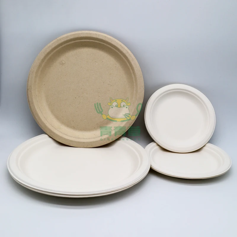 Пульпы прессформы три отсека-фудов из биоразрушаемых биоразлагаемые контейнеры для еды на вынос/пластина/поднос/посуда