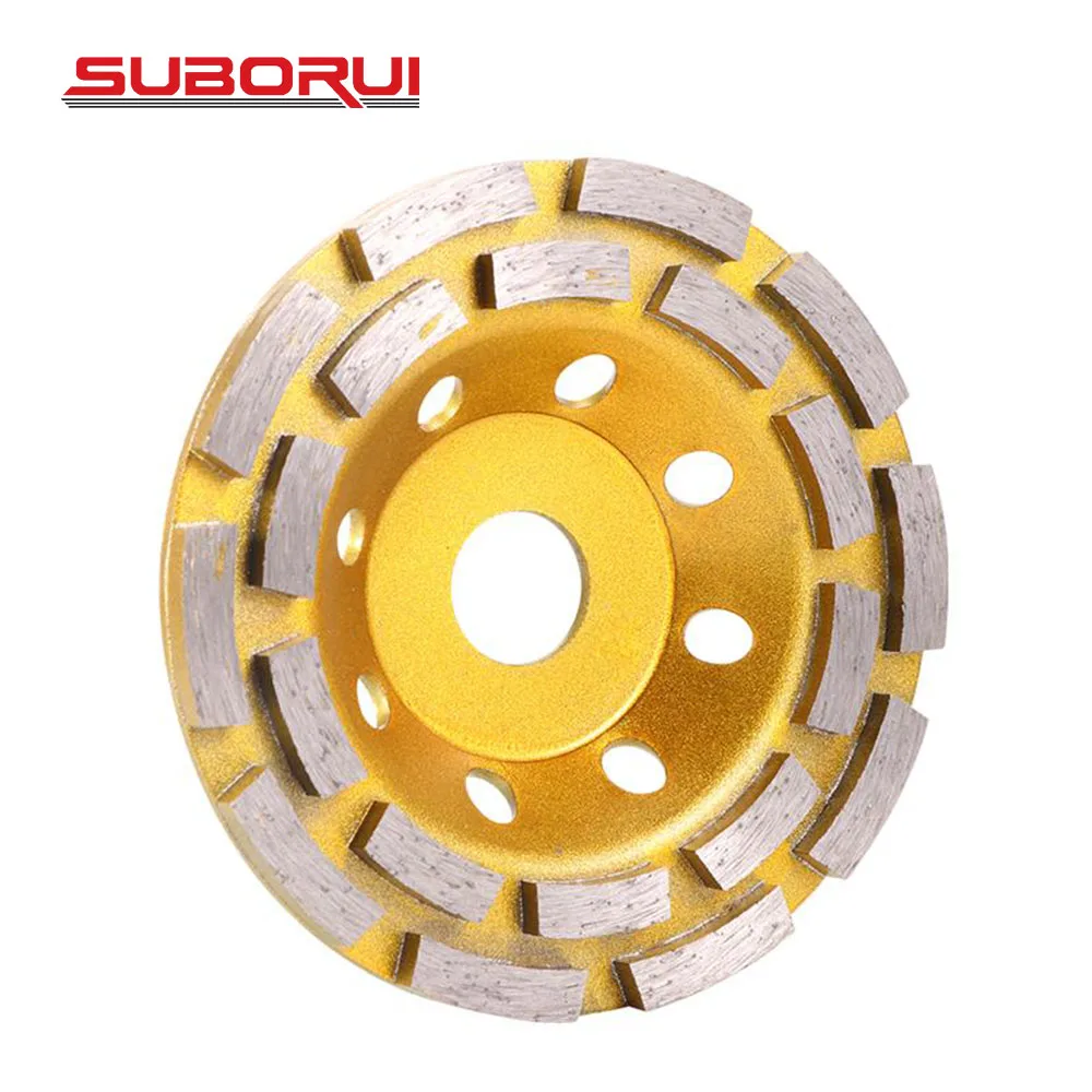 Factory OEM 125mm 5 inch diamond cup wheel grinding wheel with irregular tooth shape for concrete stone granite