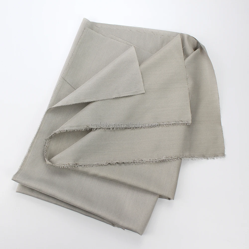 EMF SHIELDING silver fiber fabric anti radiation used for clothing lining and bed sheet