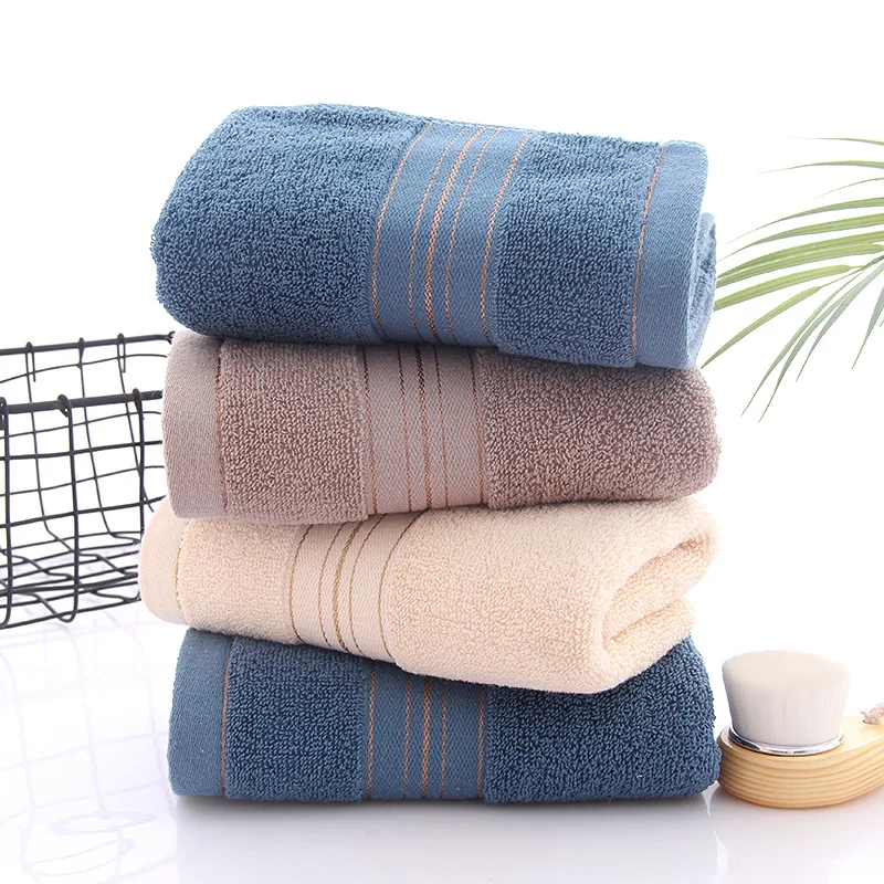 Plain cotton towel manufacturers wholesale increase thickened household cotton towel daily gift embroidery logo