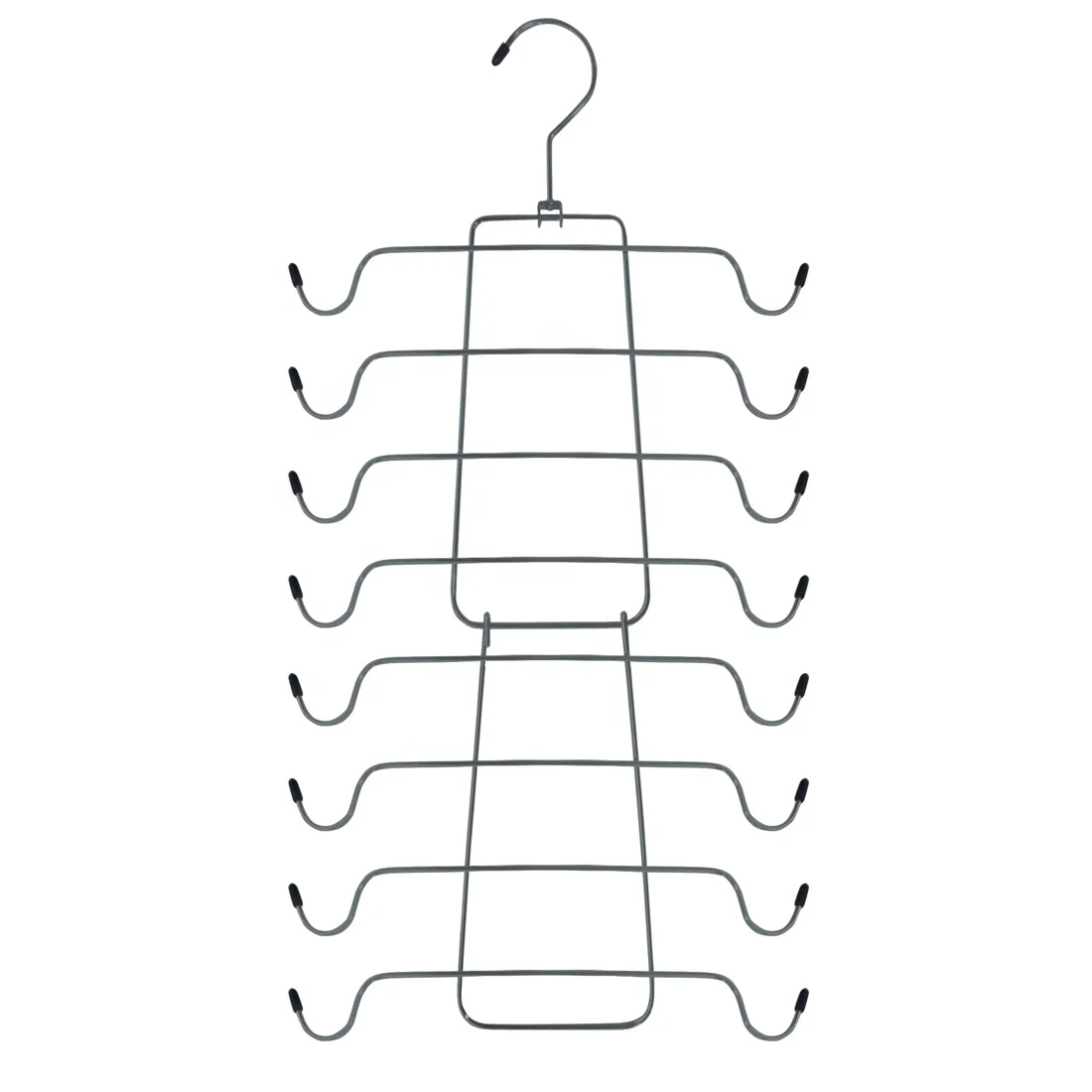 Foldable Space Saving Organizer Multiple Black Cloth Metal Wire Tank Tops Bra Hanger