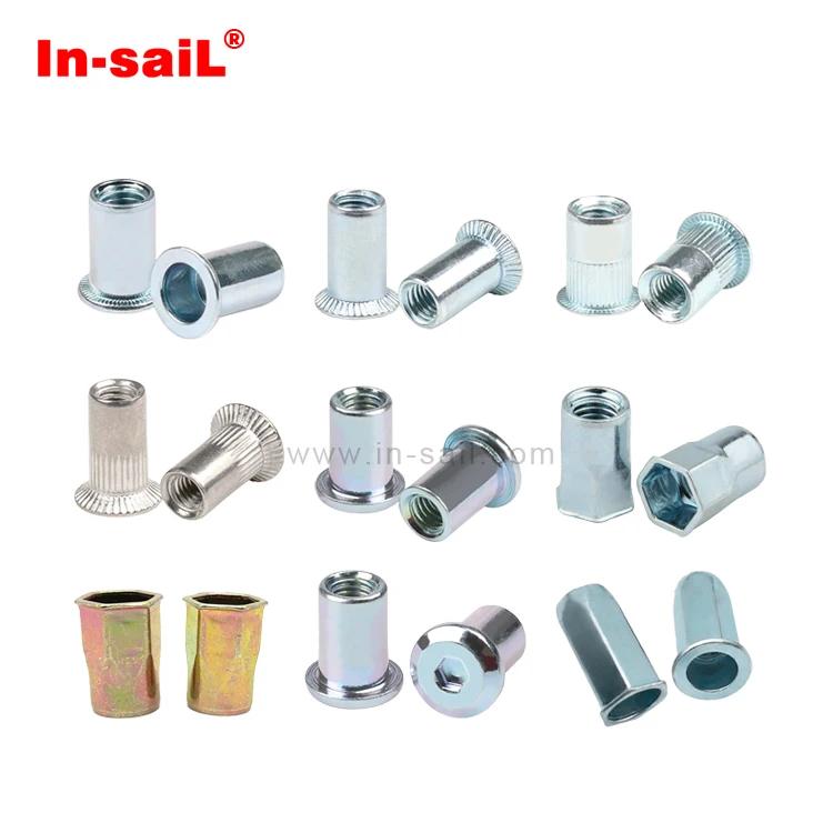 SS reduce hex head inner-hex body close end rivet nuts m6