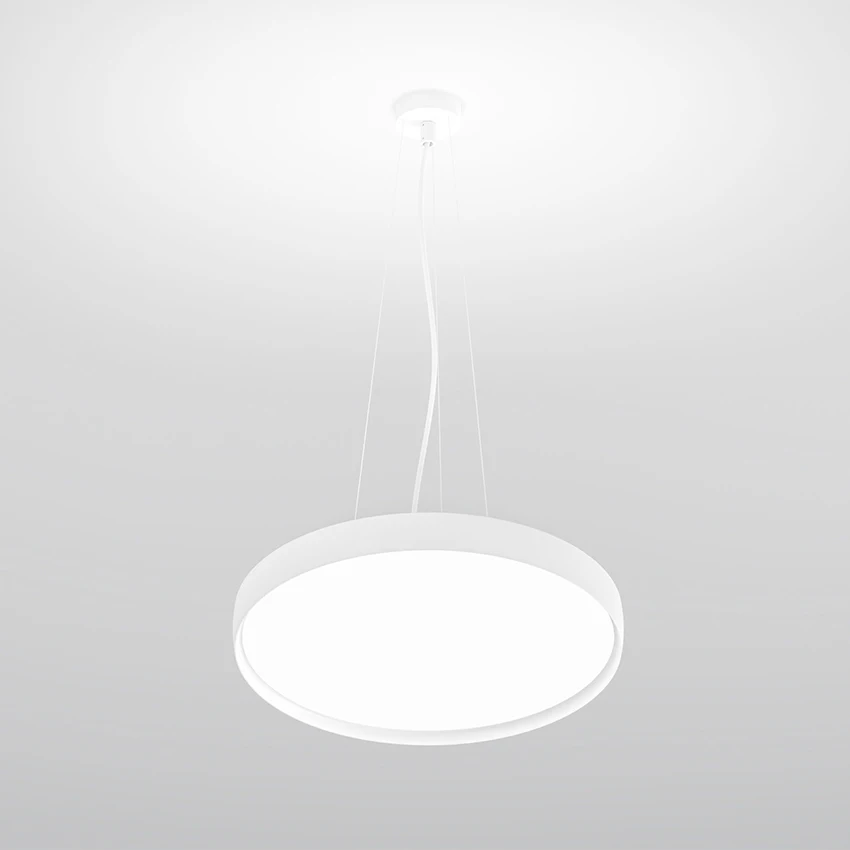 Aluminum Body Halo Solid Led Ring Circular LED Pendant Light Round Chandelier LED Circle Hanging Light