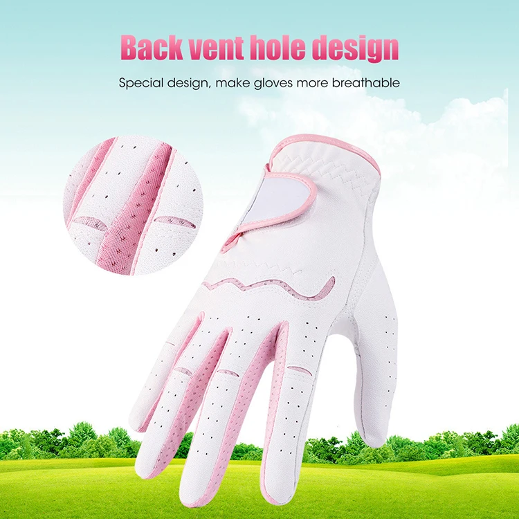 Hot Sale Excellent Super Soft Well-Breathable Cabretta/Sheep Skin Golf Gloves For Professional Golfers