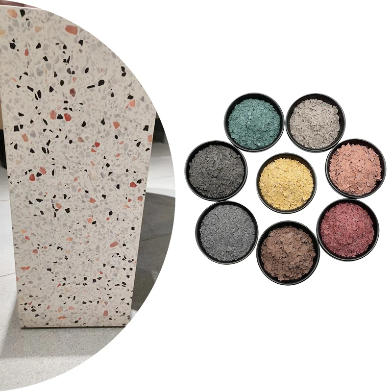 Natural mineral composite mica flakes price epoxy floor white/silver golden black color Mica Flakes for texture paint