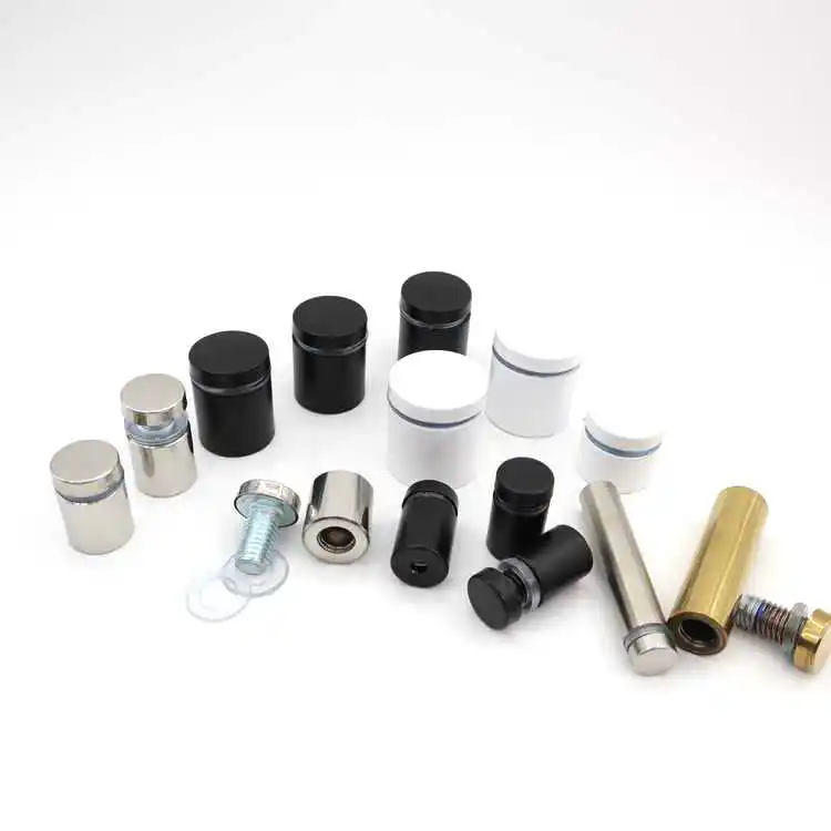 Metal Wall Mounted Standoff Pin Bolt Solid Hollow Stainless Steel Aluminum Sign Screw Standoff Glass Spacer