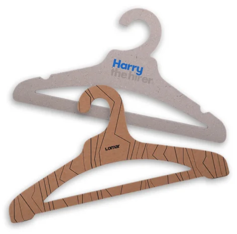 NEW Cloth Hanger customized luxury  suitshanger/Natural Recyclable Space Saving Cardboard Hanger