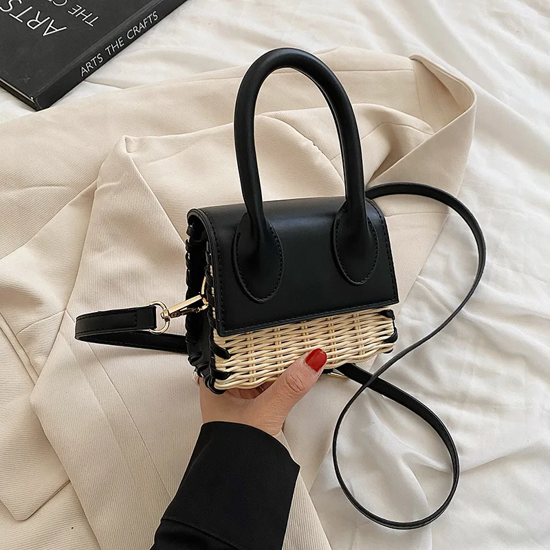 Wholesale Fashion Girl Purses Straw Bags Women Handbags Ladies Leather Weekend Luxury Bags Top Quality