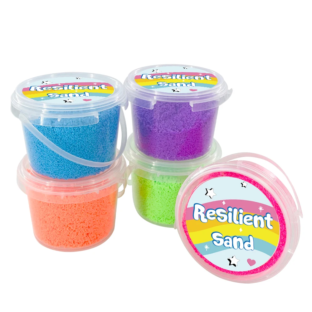 Custom Educational STEM Toy Kids Magic Colorful Jumping Sensory Sand Toy For Kids