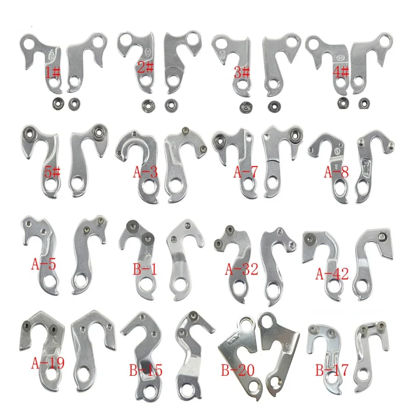 Rear Derailleur Hanger Dropout Frame Tail Hook  Aluminum Alloy for Cycling Road Bicycle Mountain Bike Frame With Free Screws