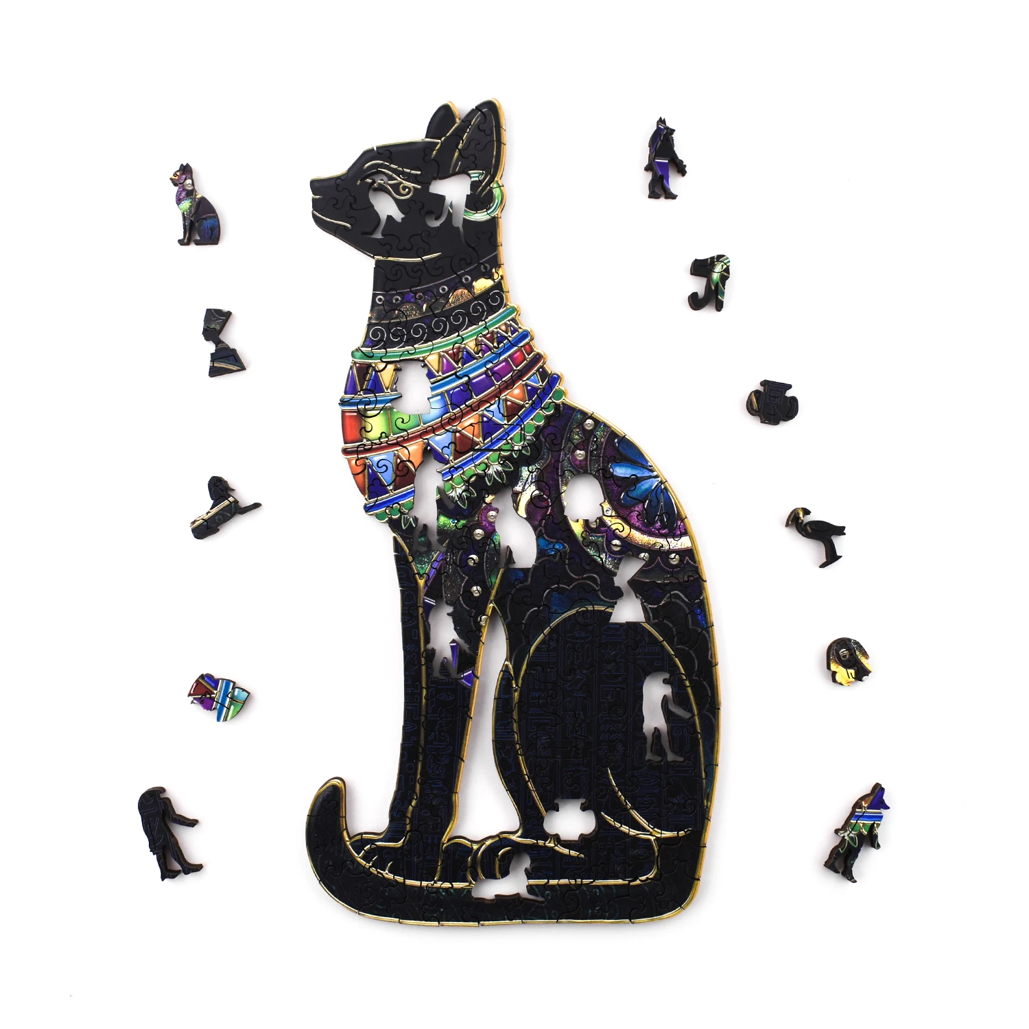 Egyptian Cat Jigsaw Puzzle  A3 A4 A5 3D Animal Puzzles Pretty Colorful Puzzles For Stock