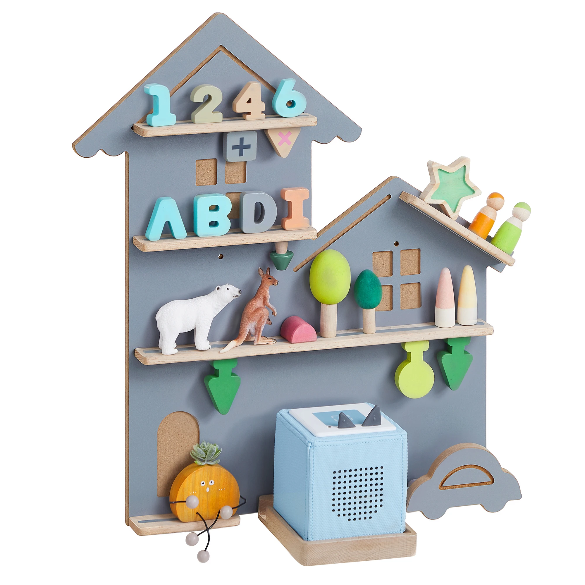 VASAGLE Wall Decoration Shelf Wall Mounted Toniebox Shelf Anime Figures Display Shelf for Toniebox