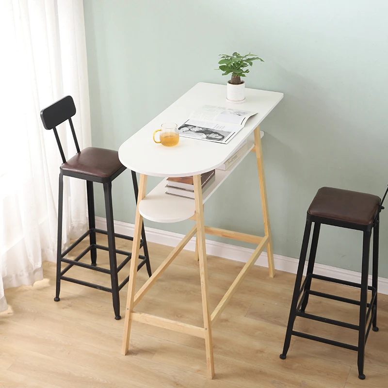 
new design fashionable long high industrial restaurant kitchen bar table  (1600155607424)