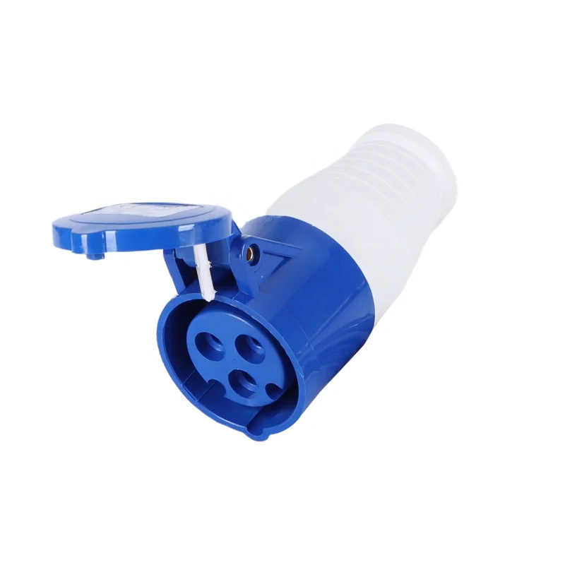 240V Industrial Connector 16A 2P+E Single Phase Industrial Socket Portability ZNG-213