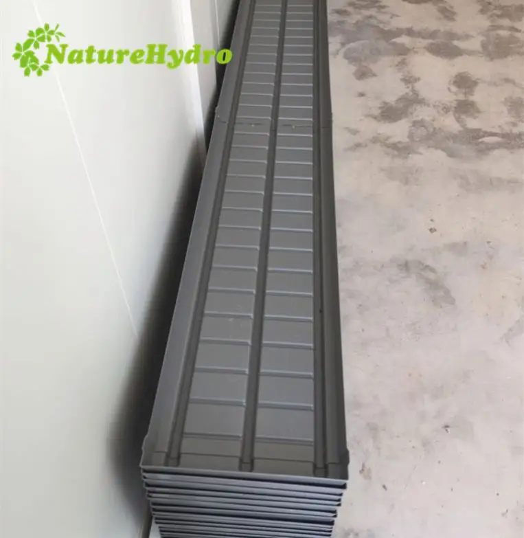Hydroponic plastic grow trays, propagation nursery drain trays