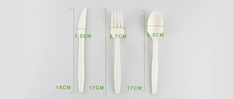 
PLA cornstarch biodegradable spoon Disposable cutlery spoon 7