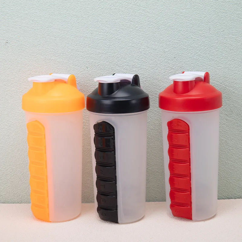 High Quality Plastic Sports Custom Gym Protein Shakers Water Bottles Gym Water Plastic Shaker Wholesale With Straw