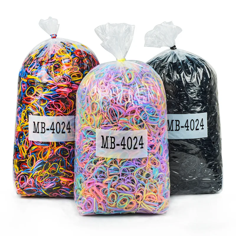 2021 new Wholesale seamless elastic hair bands rubber hair ties girls disposable Mini Rubber Bands baby hair band accessories