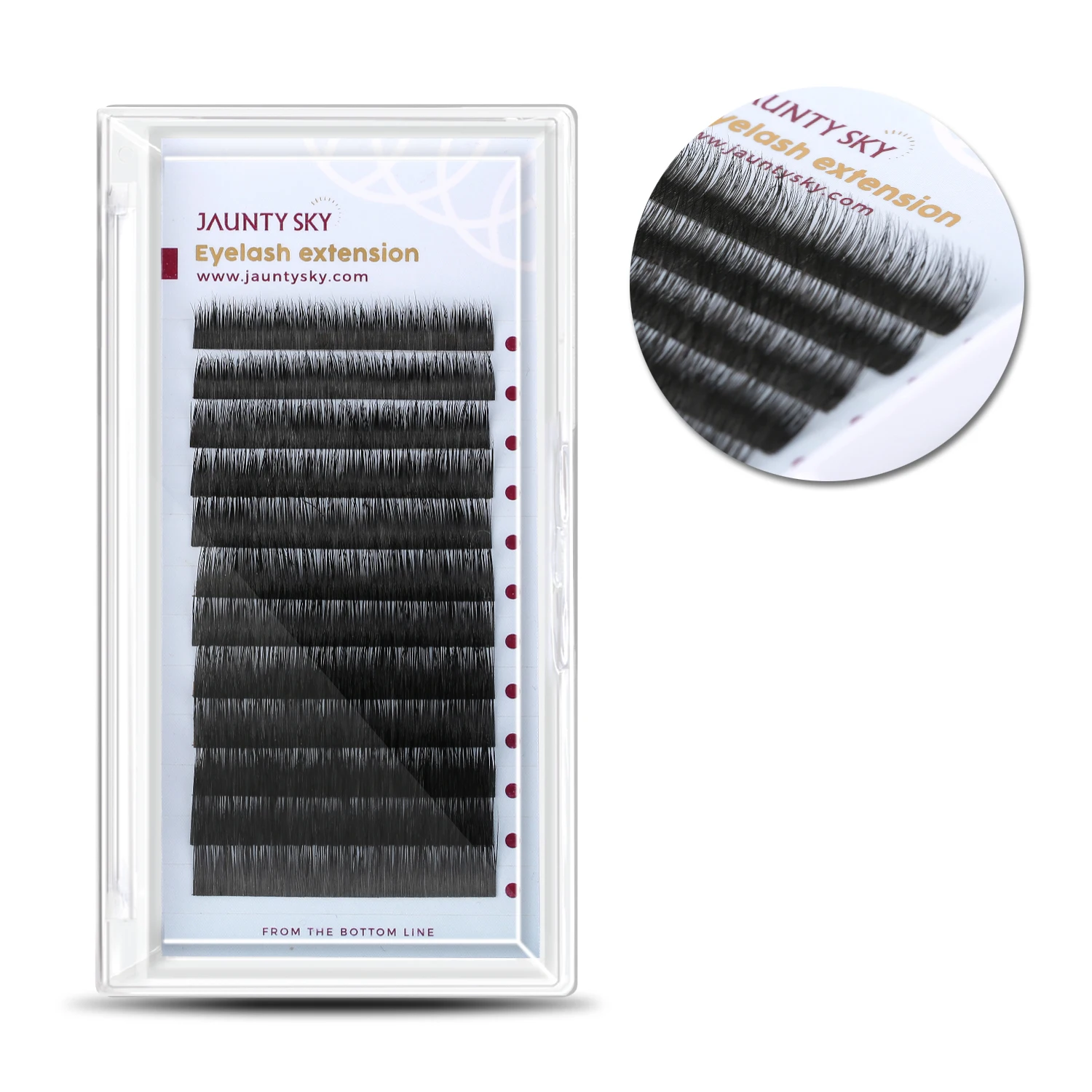 Jaunty Sky Factory Supplies Eyelash Extension Professional Manufacturer Siberian Mink Fur Lashes Extension 100% Mink Fur Lashes