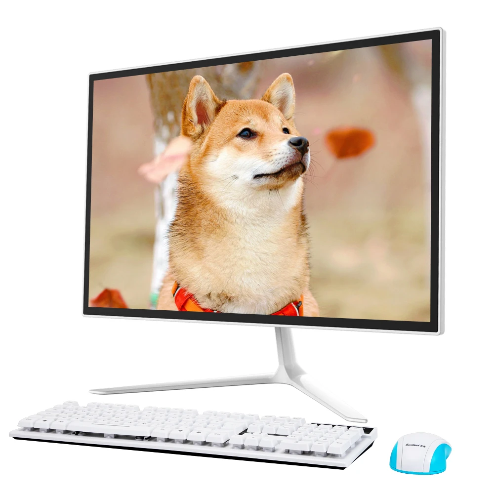 CHINA BRAND 19.1inch i3 HD screen 4K AIO wifi speaker optional 2.2GHz 4GB ram 120GB HDD  AMD 7210 school desktop all-in-one pc