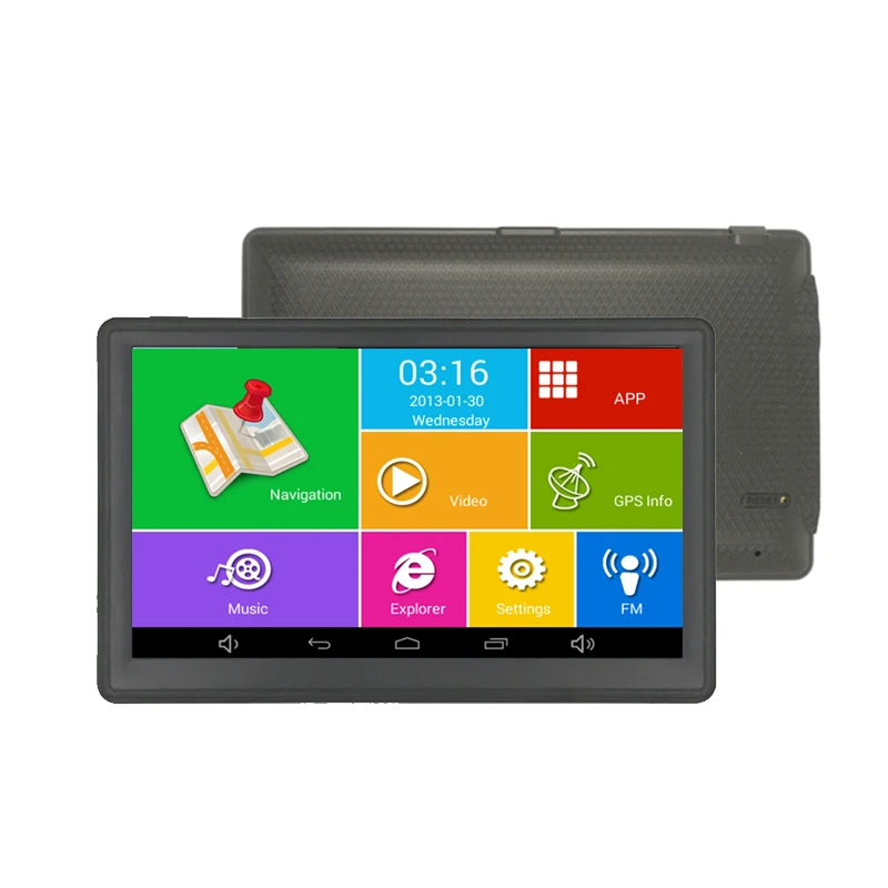 7inch Truck GPS Navigation HD Capacitive Touch Screen 768MB 16G Car GPS Navigator With FreeFree World Maps