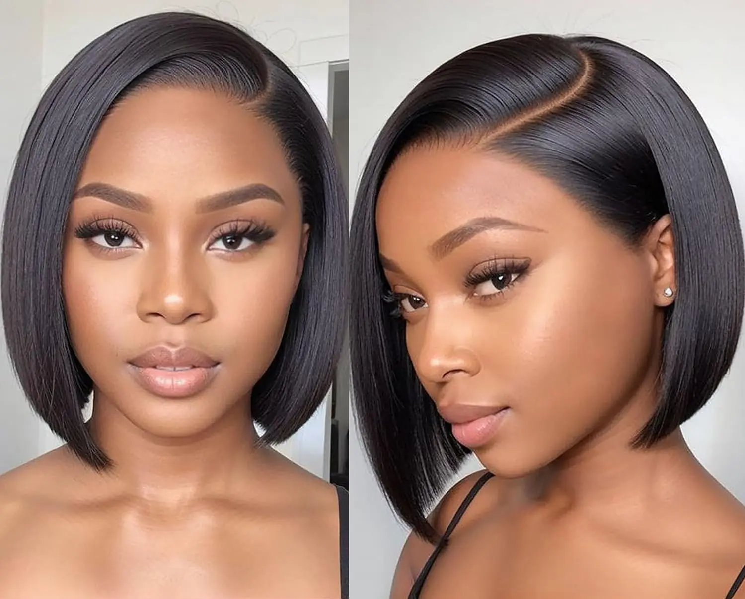 Glueless Double Drawn Straight Bob Wig Vendors Human Hair Lace Front Wig Wholesale Raw Vietnamese Hair HD Full Lace Frontal Wigs