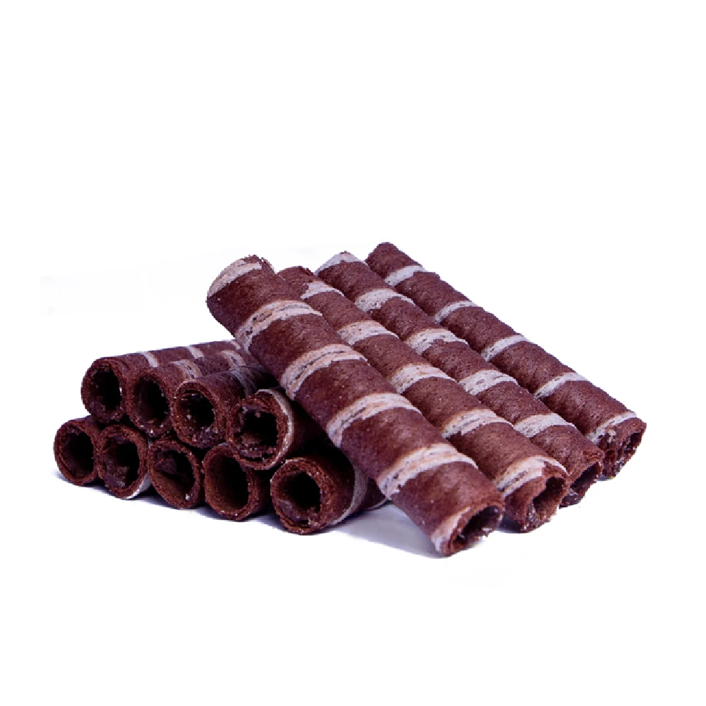 Wholesale Delicious Natural Healthy Rolled Wafer Stick Chocolate Cream 125g