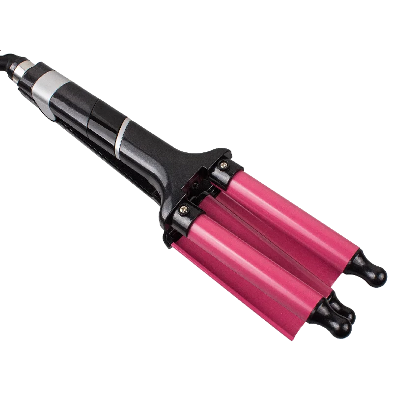 Professional  hair irons waver PTC Electric Curling Iron 3 barrel Hair Curler Deep Wave Barrel Crimp with multi-function