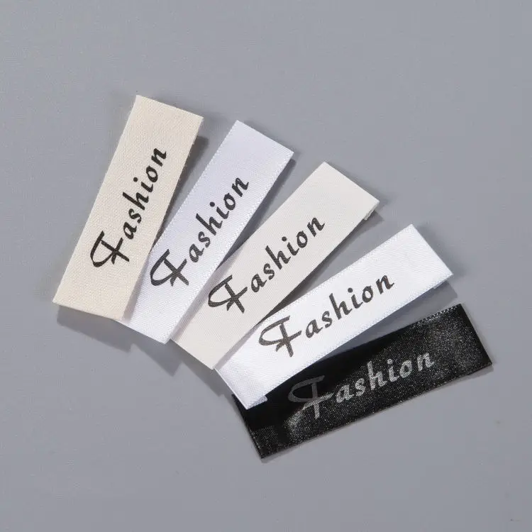 
Brand Name Logo Tag High Density Clothing Woven Label 