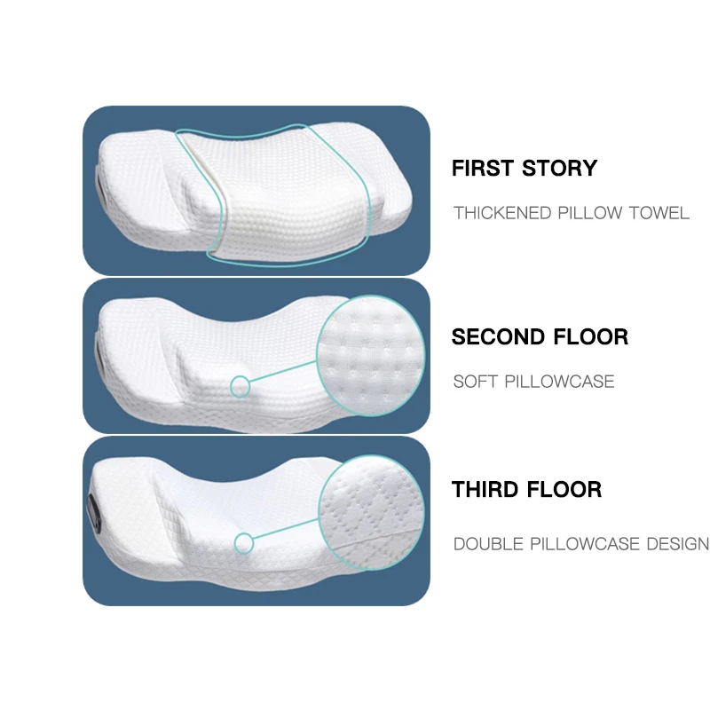 Customized Soft Heating Latex Pillow Massage Health Care Massage For Cervical Vertebrae Electric Neck Massage Pillow