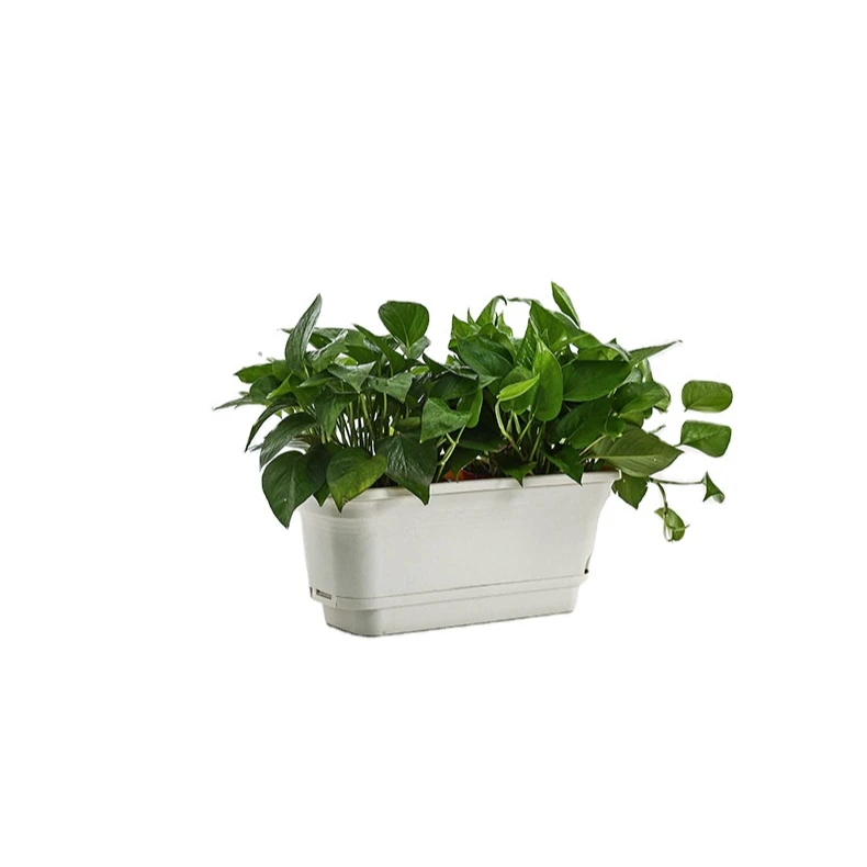 hot selling Flower Pots Modern Stand Outdoor Indoor with the tray rectangle modern square flower pots