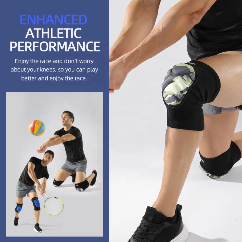 JINGBA Flexible Adult Knee Pads Thick EVA Foam for  for House Cleaning Construction Work Volleyball Football Dance Knee Sleeve