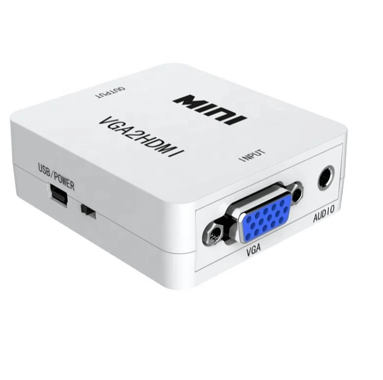 Кабель-преобразователь Vga-hdmi 1080p, мини-адаптер vga-hdmi HD HDTV vga2hdmi для ПК, ноутбука, монитора
