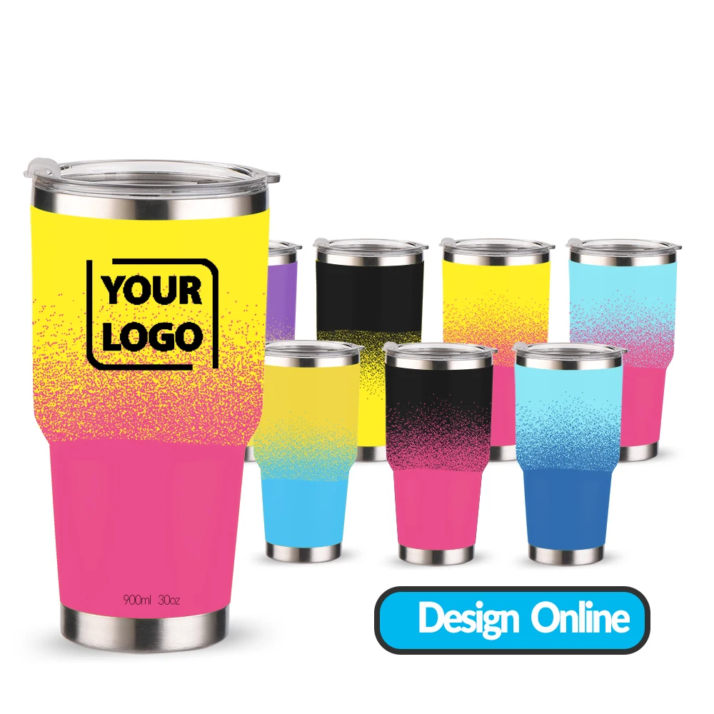 Большая чашка Coofee с двойными стенками популярная кружка из нержавеющей стали для питья кофе и воды 32 унции прозрачной