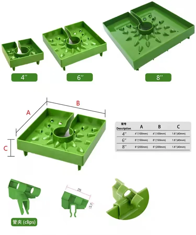 Hydroponic Grow System kit 4inch 6inch 8inch Plant Pots with Lids Wholesale