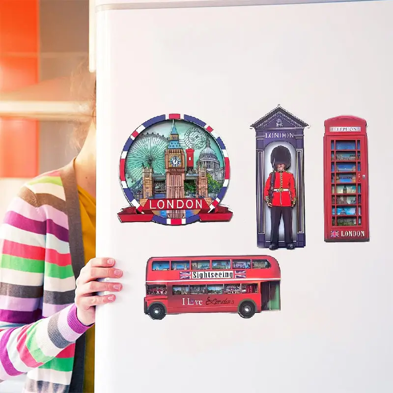 Personalized Custom Souvenir Refrigerator Magnets Fridge Imanes De Refrigerador Memo Note Metal Clip Resin Fridge Magnet