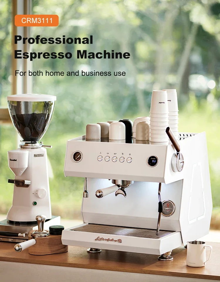 Semi Automatic Commercial Coffee Machine Espresso Maker Electric Coffee Maker Commercial Processing Equipment for cafe homeuse