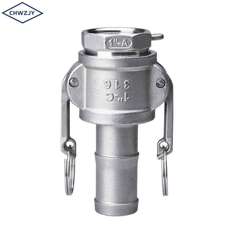 JY China manufacturer 316 stainless steel A type quick hose connector camlock fittings