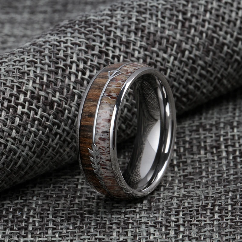 Custom Tungsten Ring Men Jewelry Rings Stainless Steel Ring Fashion Wholesale Man Vintage Jewelry Steel Anillos Hombre for Men