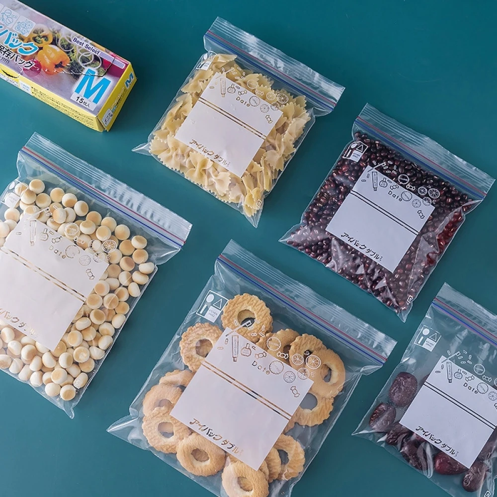 durable HDPE customsized clear carrier plastic zip lock bag buggy bag