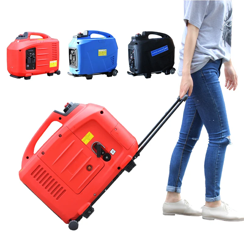 High Quality 2000 2kw Pure Sine Wave Recoil Mini Power Portable silent inverter Gasoline Generator generator With Electric start