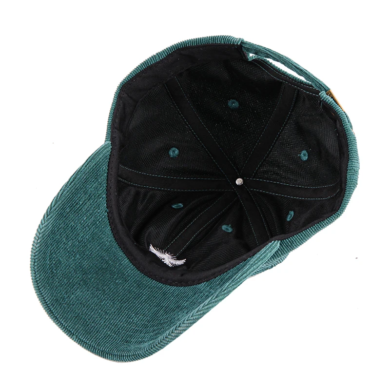 Сделанная на заказ Вельветовая шапка с вышитым логотипом