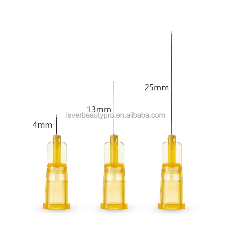 disposable needle Stainless steel meso therapy needle sharp tip needles 30 g 32 g 34 g for beauty