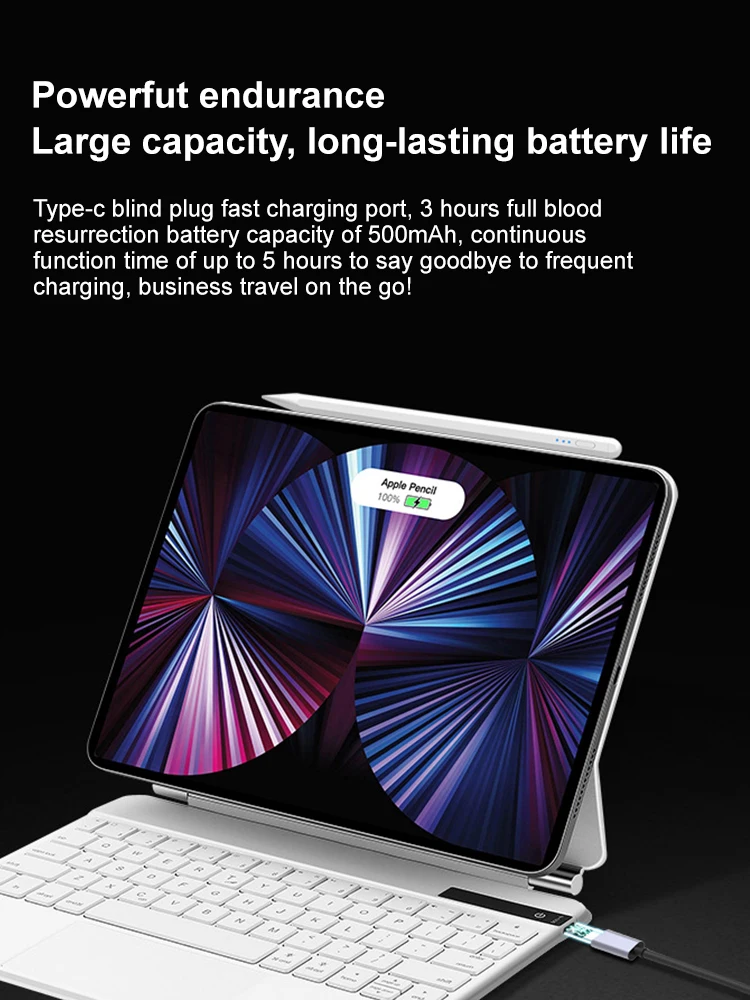 Backlighting Portable wireless Keyboard Magnetic Wireless Maglev Stand Magic Keyboard Case with Touch pad  for iPad mini 6