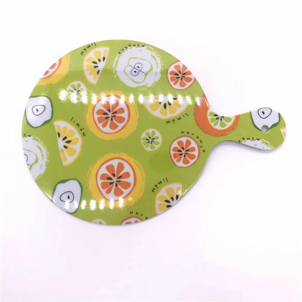 Food grade plastic melamine Fruit Dessert Salad cutting chopping board