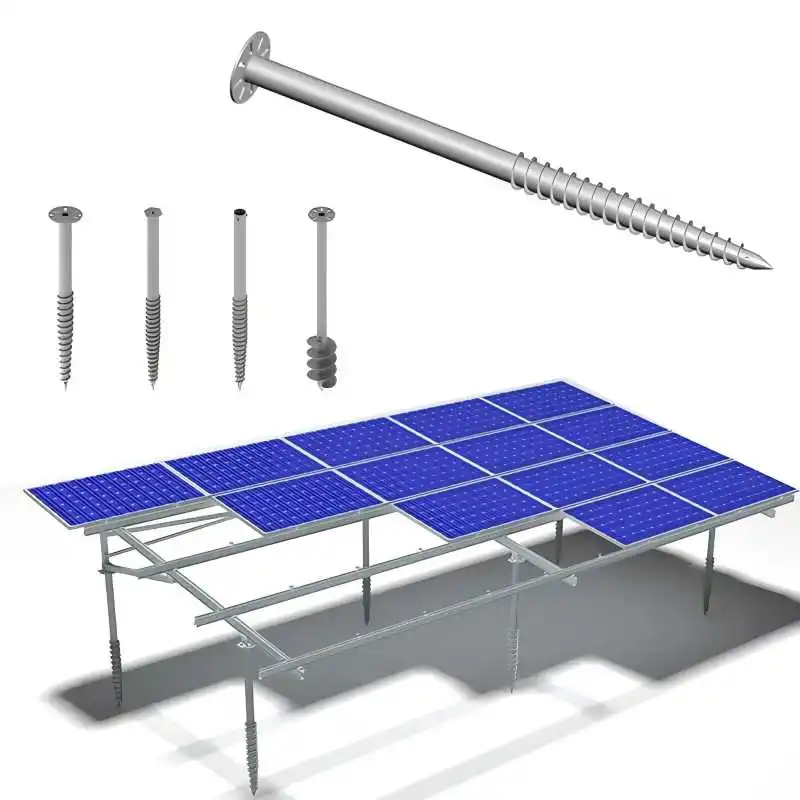 Solar Mounting System Zn-Al-Mg Coated Steel Solar Ground Mount Ground Solar Panel Support