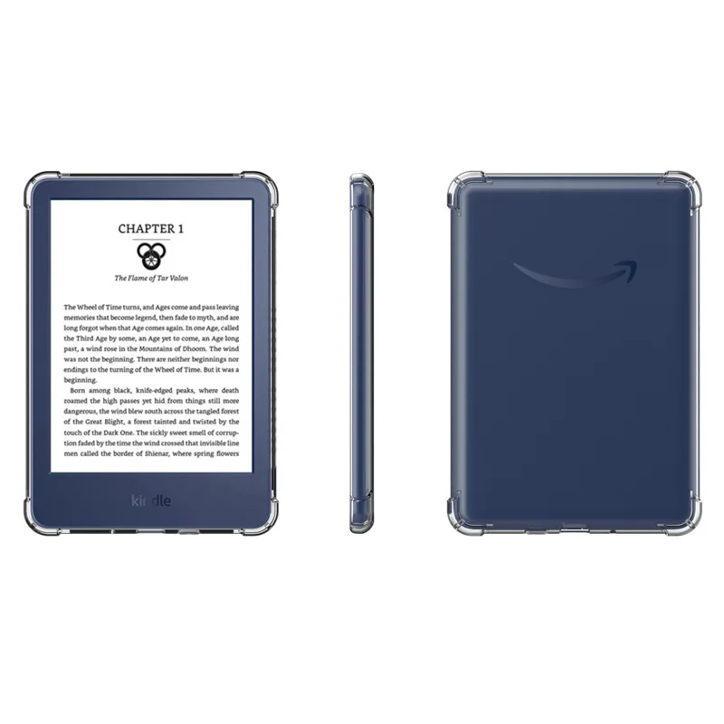 Ebook Readers Tablet Case Cover For Kindle Paperwhite 4/5 11th Anti-Drop Full Protection Clear TPU Case For Kindle 12th 2024
