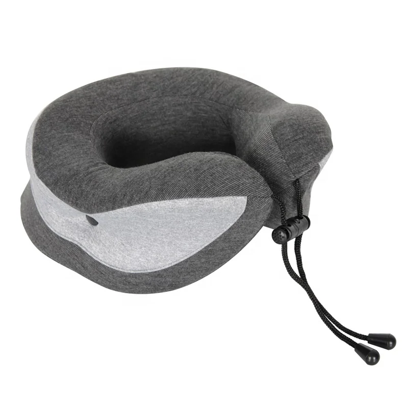 Outdoor Ergonomic Soft Slow Rebound Space Massage Memory Foam Solid Neck Cervical Healthcare U Shape Neck Travel Pillow