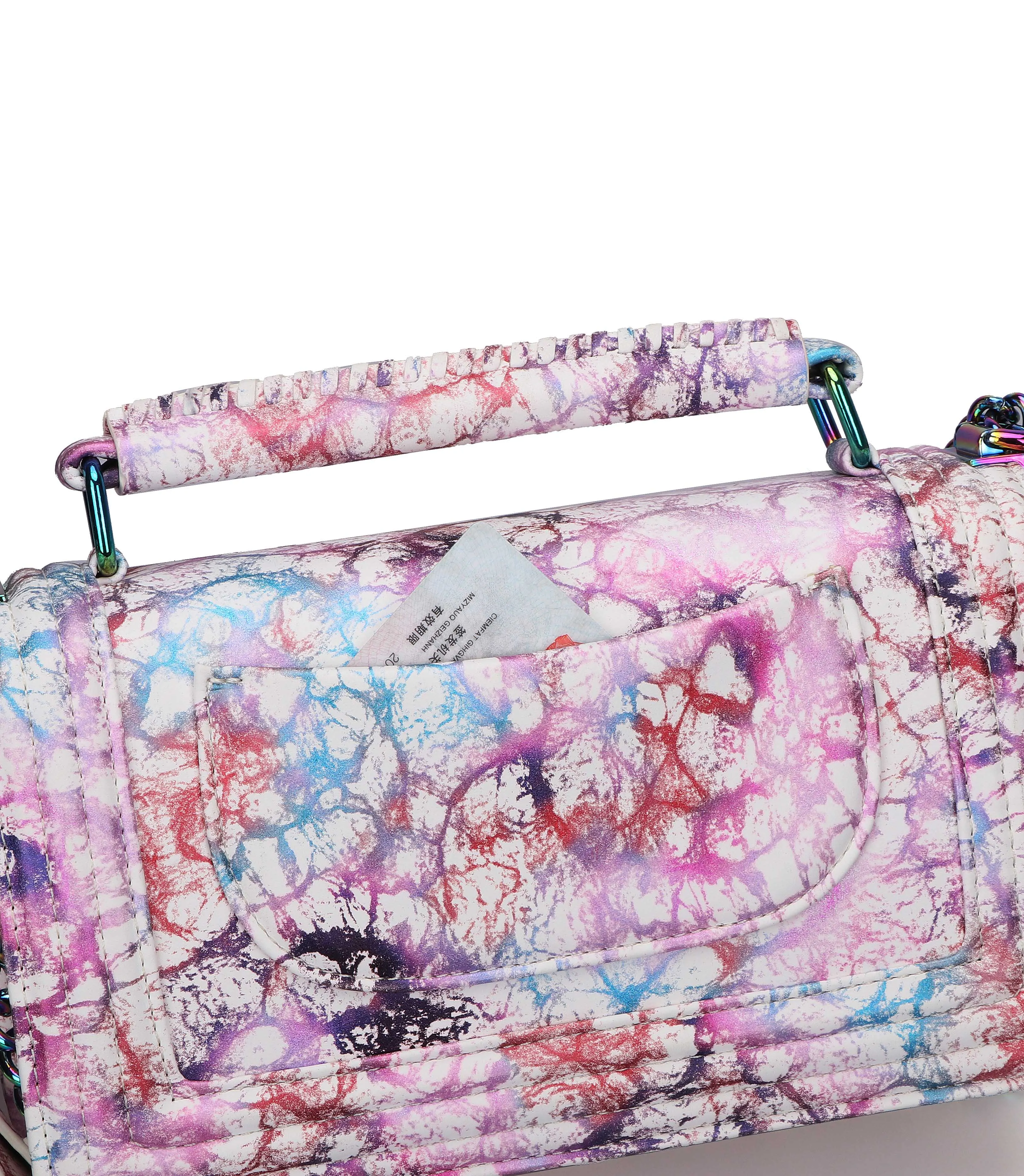 Amazon Trendy Custom Brand Designer Bag 2020 Handbags Women Leather Marble Purses